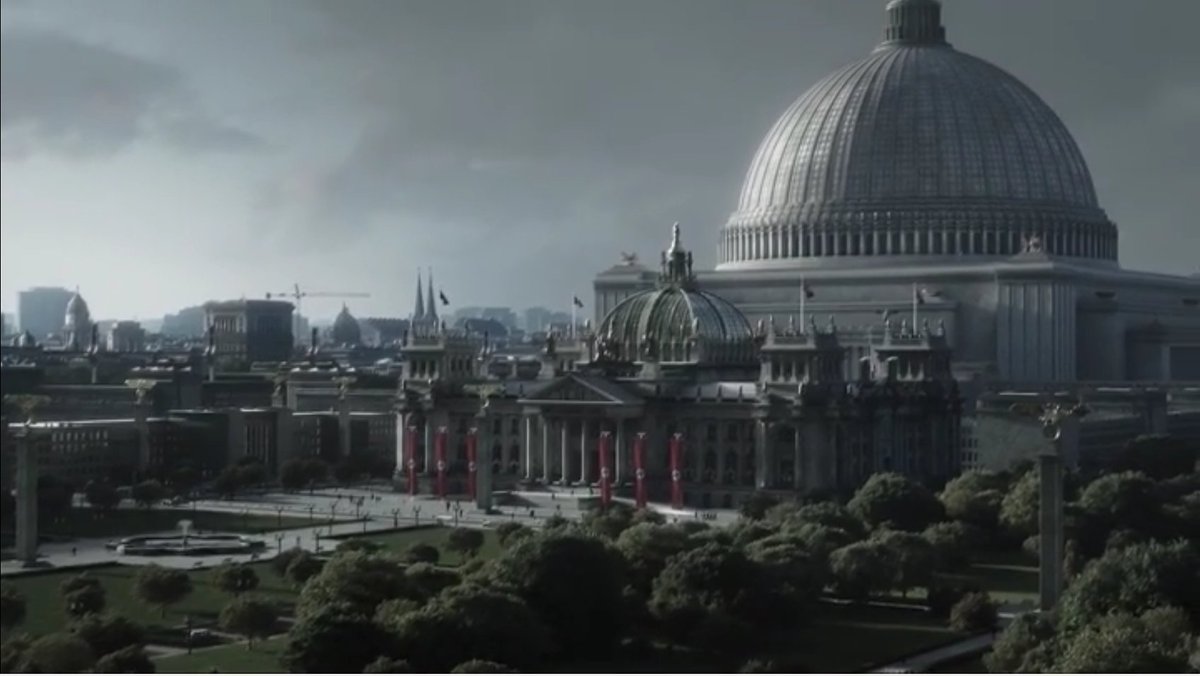 ATrueMav's tweet photo. @EricLDaugh It is only a matter of time until your wannabe American Fuhrer decides to demolish The Capitol Building next and put this monstrosity in its place. https://t.co/i7CIv5muaN