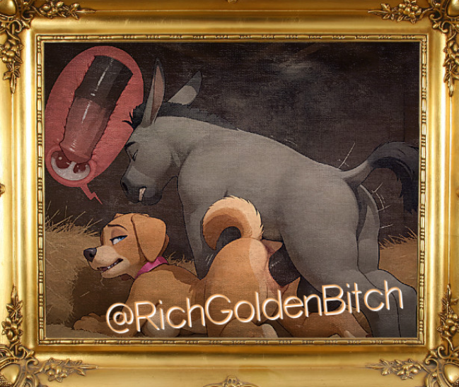 RichGoldenBitch's tweet photo. ✨“I visited the FARM recently and I finally stood up to that handsome, idiotic donkey creature... 

He led me behind the barn for what I thought would be a private discussion... 

What fun... 
Master will not be pleased, however...”✨

✨#LewdRP~#SexRP
~#Buttrpawed~#Yiff✨ https://t.co/aYTtdMZBdg