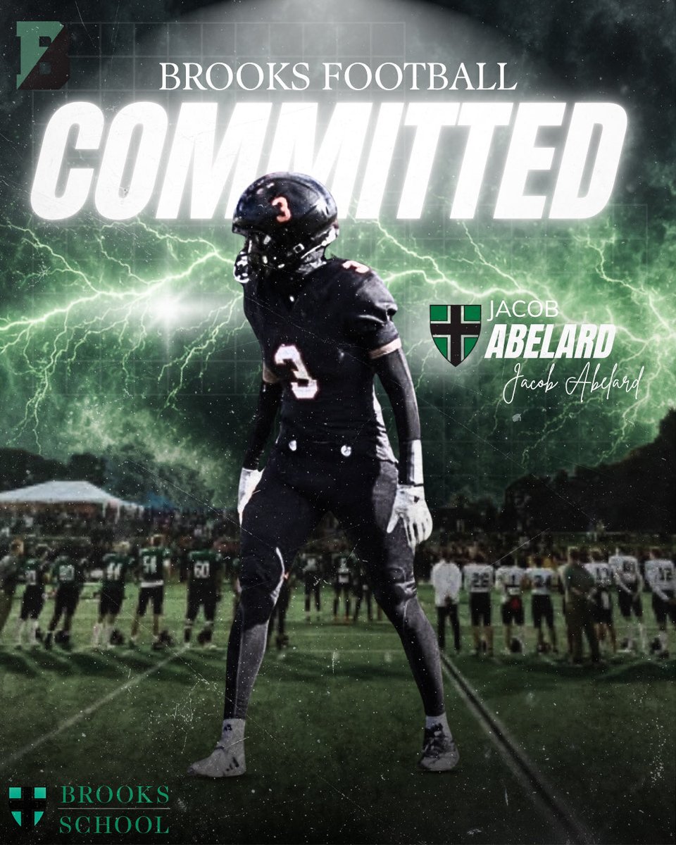 JacobAbela41660's tweet photo. I’m excited to announce that I’ll be reclassifying to the Class of 2028 and continuing my academic and athletic journey at Brooks School.

I’m grateful to everyone who has helped me get to this point, and I’m excited for the opportunity to grow both on and off the field with Coach Emerson and the Brooks staff. Ready to work!
@SpenceEmerson6 @BrooksFb @handsteam_iofc @NewOutlawz