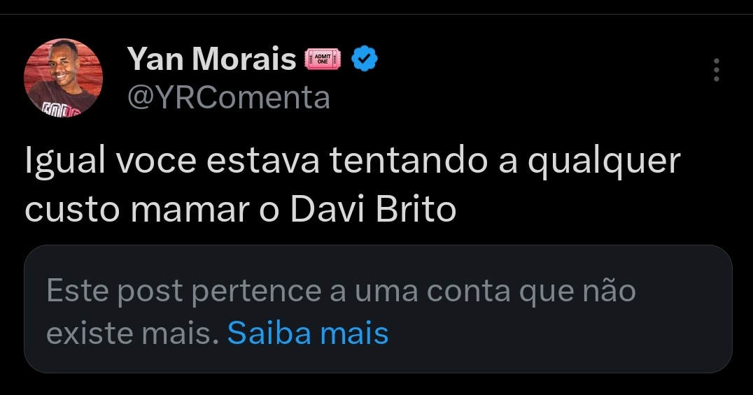 Yan Morais 🎟 tweet media