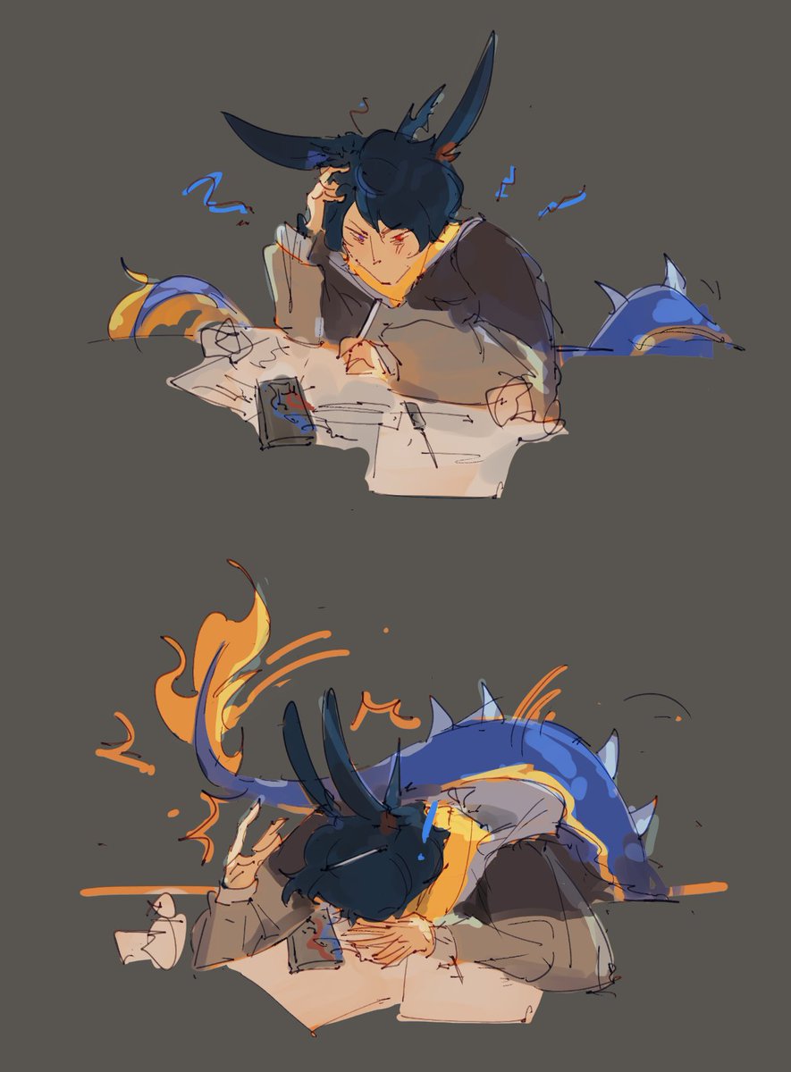 Hayaang1's tweet photo. (hybrid!🐉🐇) ive had this idea for a while now but uni work was stressing me out so no better time than any i suppose 🦀
same, sawa/misora, same... https://t.co/RpqfAjdK8S