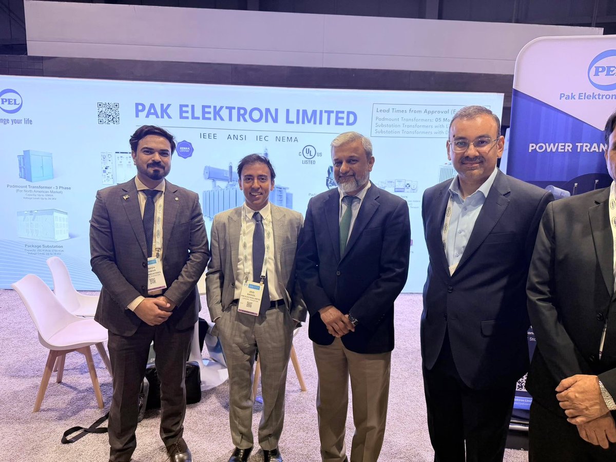 PakinChicago's tweet photo. Delighted to welcome 🇵🇰 companies producing electric power equipment at the IEEE PES &amp; TED conference in #Chicago 

#IEEEPES https://t.co/d7vA18C3iE