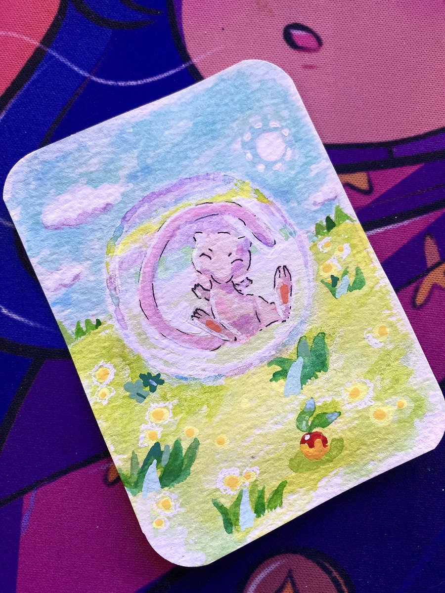 Pokopia Bubble mew binder card Pokopia Bubble mew binder card