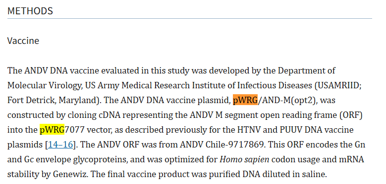 Vaccine coin at 160K is COMPLETELY WRONG- ITS FOR THE WRONG VIRUS FFS

I have found the actual best current vaccine we have for the CURRENT Hantavirus strain its called - pWRG/AND-M.  

You can search "pWRG" on the NCBI linked site and see that its how they identified the vaccine