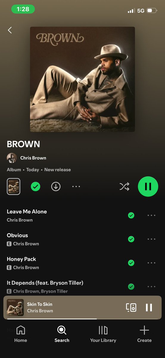 20+ years, 12 studio albums, multiple mixtapes, and I’ve stayed up every midnight with my headphones plugged in just to hear every single one of them. No other artist has ever had this kind of hold on me. Love you Chris Brown.
First listen done .. I’m speechless.🤍