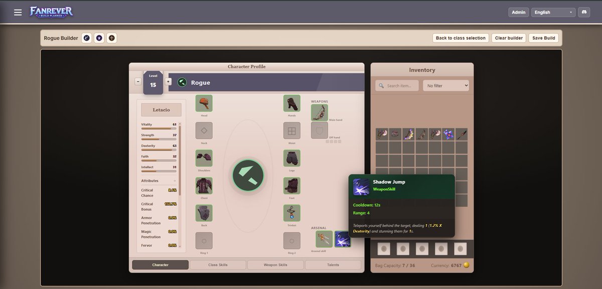 EtColosseum's tweet photo. I created https://t.co/8nBWY0RKgO, an interactive Builds and Craft planner website to help the @Farever_Game  community share information! 

Available in multiple languages. https://t.co/wp2iYGAebi