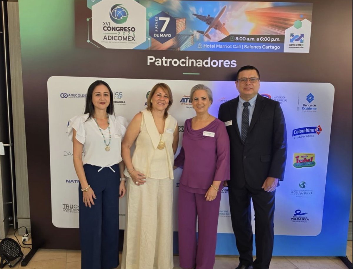 ZFPalmaseca's tweet photo. Participamos en el XVI Congreso 2026 de @Adicomexm  un espacio clave para fortalecer conexiones, compartir conocimiento e impulsar la competitividad del país.

#Adicomex2026 #ZonaFrancaPalmaseca #ComercioExterior #Competitividad https://t.co/rJyjCP80rM