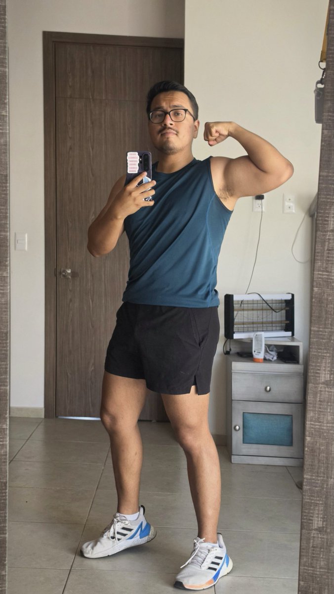 Biceps are growing. Compared to last year, they're definitely bigger. #gym #gay