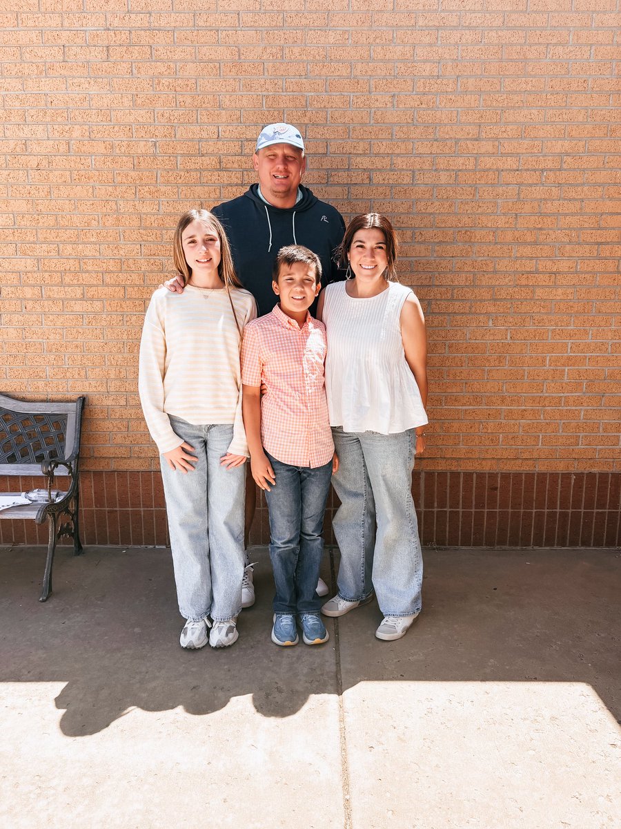 trev_johnson's tweet photo. What a great day to celebrate our kids and their accomplishments in school today! Ps….Don’t mention our 12 year old being taller than her to Amanda! https://t.co/6Az1m4CNHS