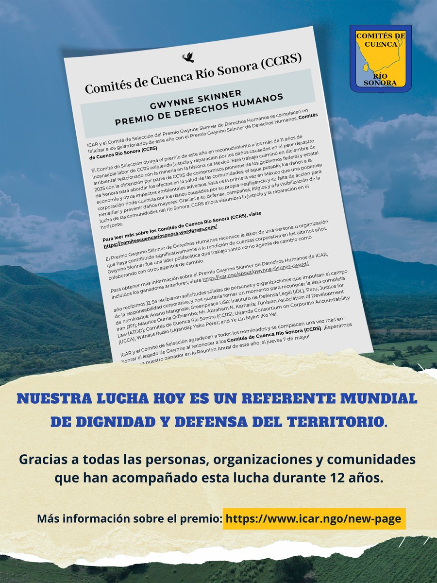Comités de Cuenca Río Sonora tweet media