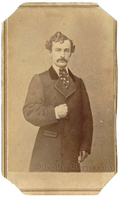 This is a photo of John Wilkes Booth, the alleged assassin of Abraham Lincoln      

Notice the hidden hand pose     

History as we know it is littered with Freemasons