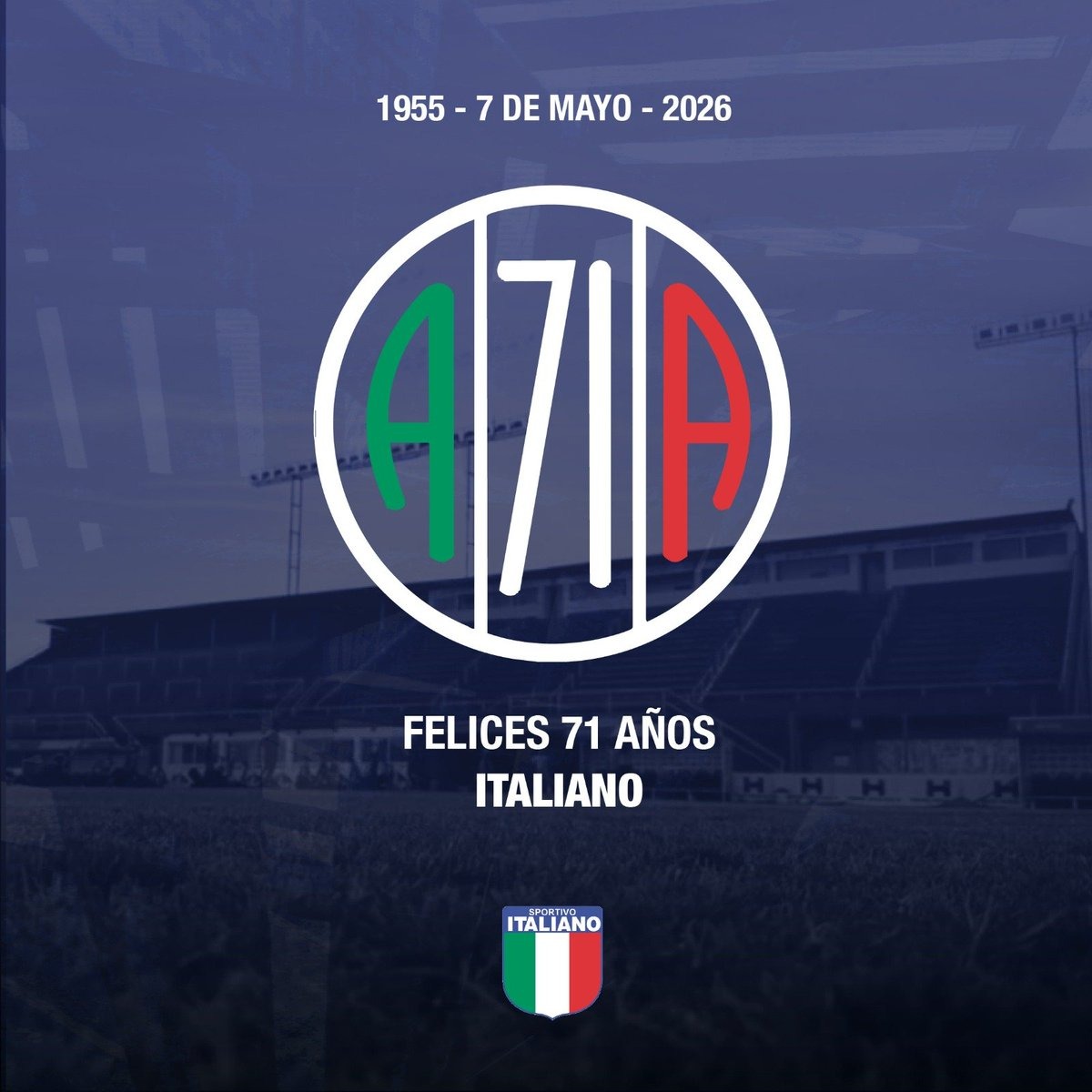 agacuargentina's tweet photo. Saludamos a @SpItaliano en su 71° Aniversario de gloriosa historia de nuestra comunidad .... y por 71 años mas!
Forza ACIA in alto il cuore 💚🤍❤️
#agacu #carboneros #ACIA #Italiano #71Aniversario https://t.co/deVr4ITyJt