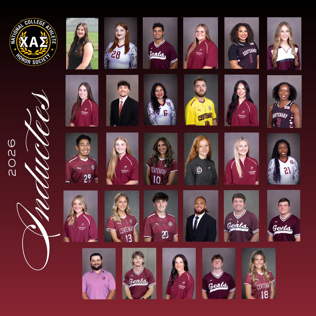 GoCentenary's tweet photo. Centenary Athletics Announces Its Chi Alpha Sigma Honor Society Members: https://t.co/YXRYAtLDnE
#GoCentenary #CTheOpportunity https://t.co/myeB1jQLLo