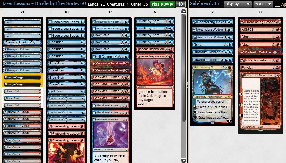 CrazyMorango_'s tweet photo. Top 8 Pioneer Challenge w/ Izzet Lessons, with golgari and selesnya rising and greasefang out of sight, this archetype is shining more than ever and flow state works nice.

🍓🔥 @fireshoes https://t.co/jzMuqaOObk