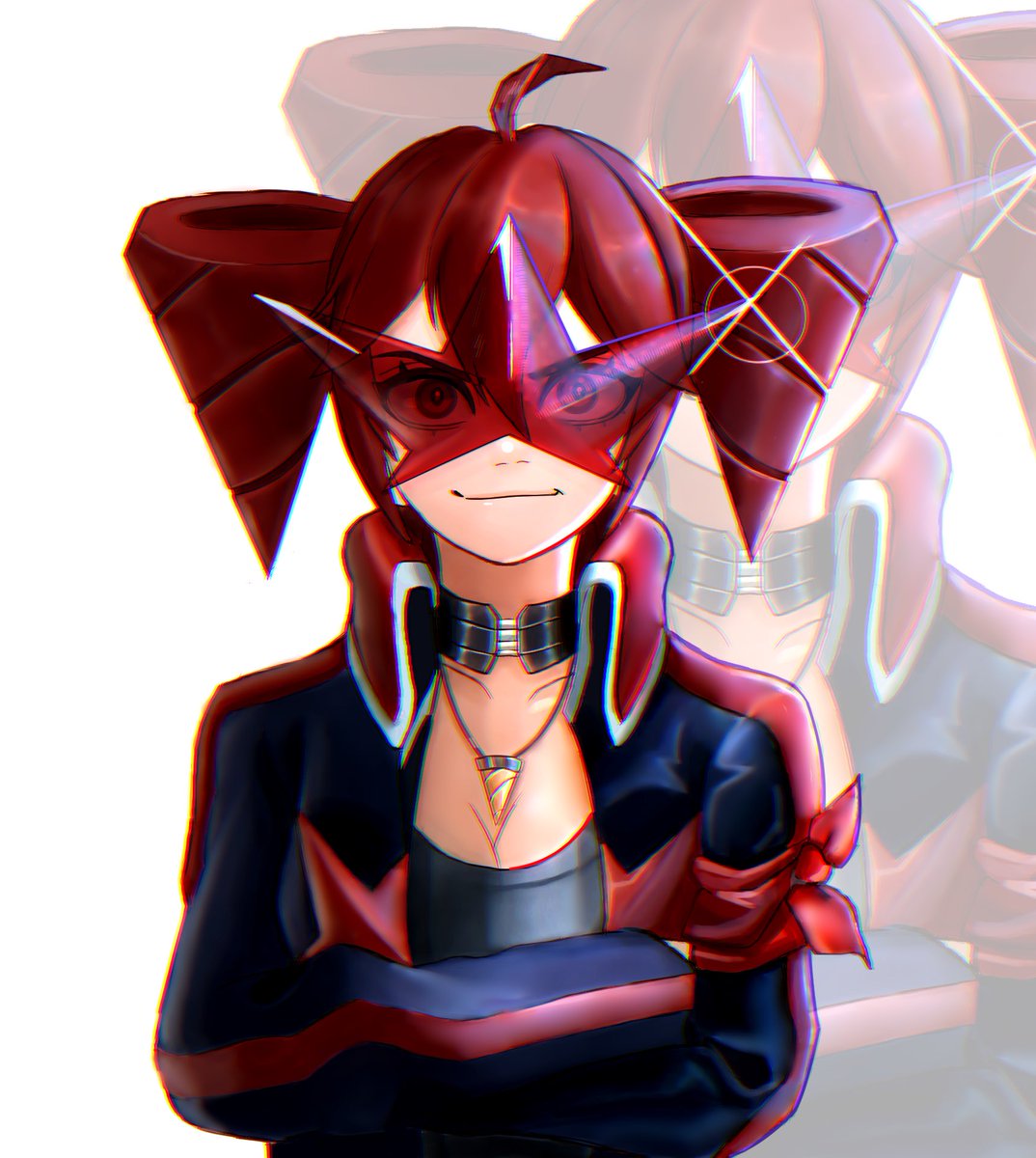 Again didn’t draw anything so throwback to Teto x Simon from gurren lagann I fixed some things 

#重音テト #KasaneTeto