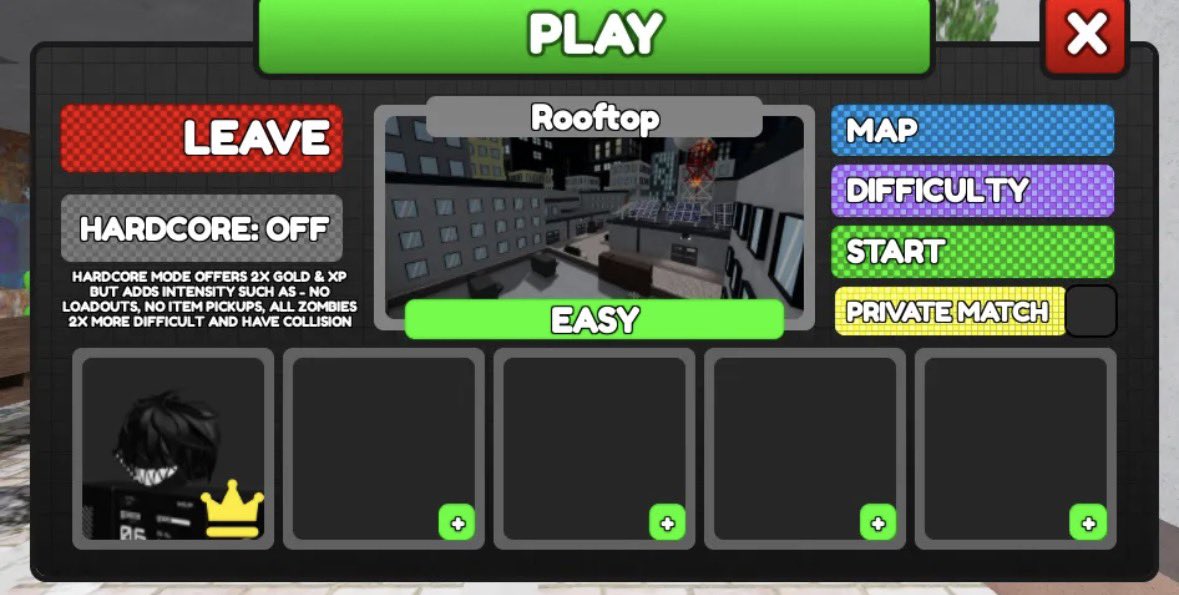 studio04roblox's tweet photo. You asked for bigger lobbies.. we delivered!

A little sneak peak at one of the new features coming in the May 22nd update . Polyz will support 5 player lobbies 🧟‍♂️☠️

More teammates. More zombies. More chaos. https://t.co/FfQCO7cB4f