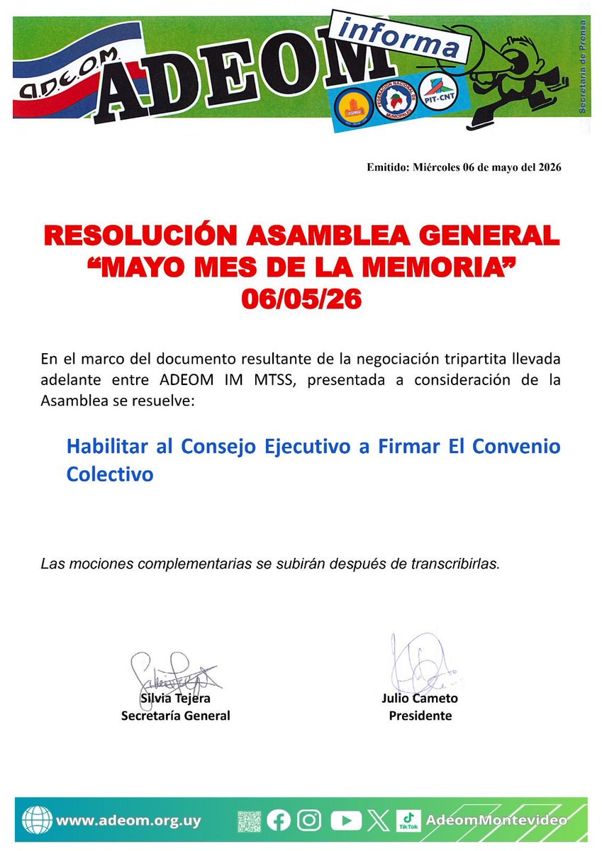 ADEOM MONTEVIDEO tweet media