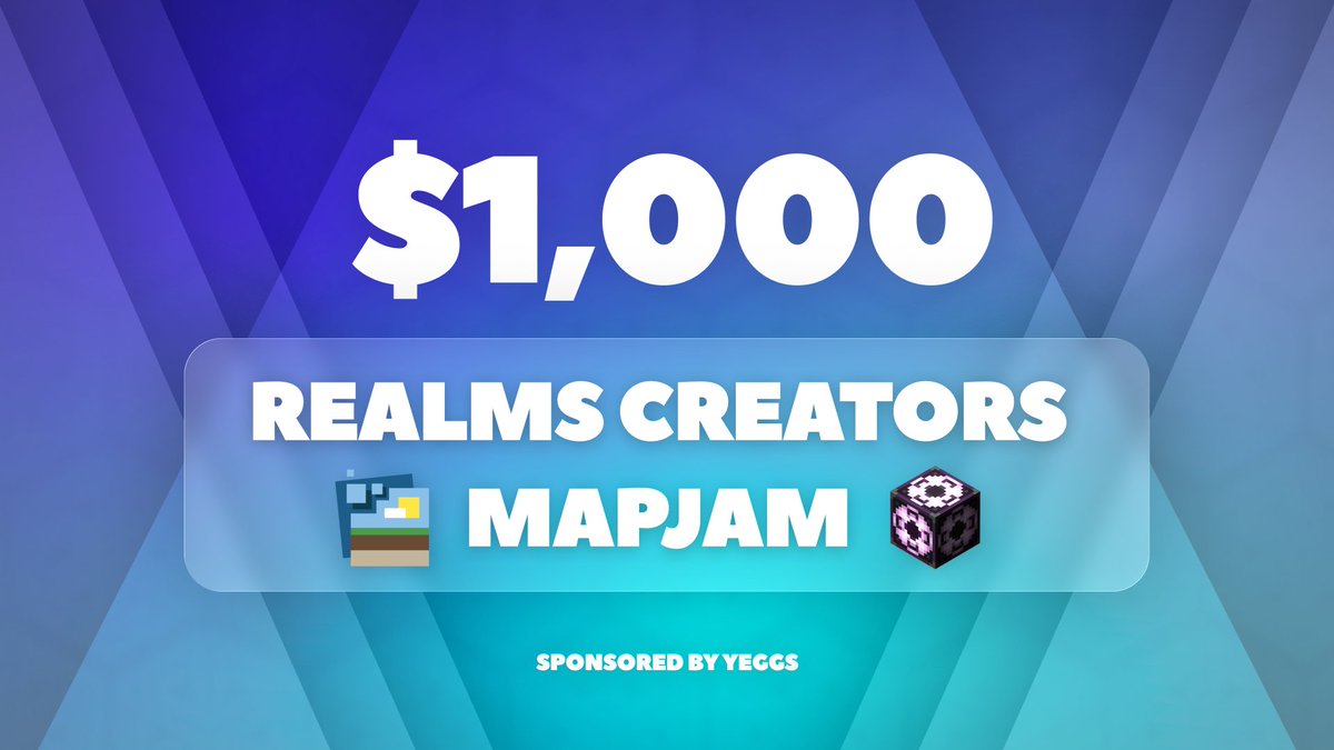 supersette77's tweet photo. Sabine, @Oskar_Thysell  and I will be hosting this year's Java Realms Creators Mapjam!

The event is happening over May 22-25 and prizes include $1,000 from Yeggs, Atlas access and a cool spot in the Minecraft Blog Post!

➡️SIGN UP: https://t.co/PAIEIfjZjp
https://t.co/Pm8uH7YZVL https://t.co/BDL8VDVVU6