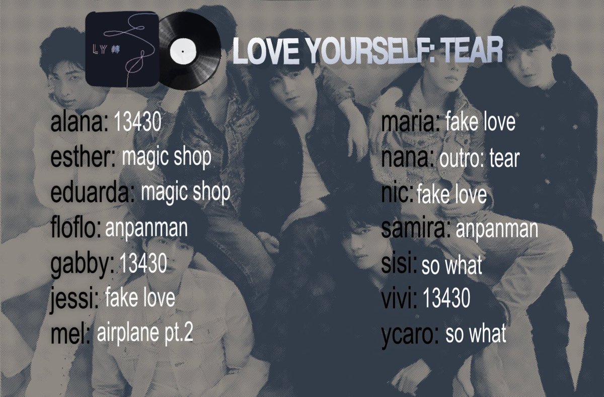 onlyrangassquad's tweet photo. love yourself: tear. ★ https://t.co/WxsaMxr3Sq