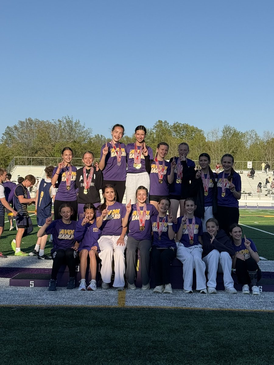 CoachCABLEAvon's tweet photo. Your Avon Eagle girls track is this year’s SWC conference champs. Congratulations on a hard-fought victory against some great competition. https://t.co/okL7v1e9r2