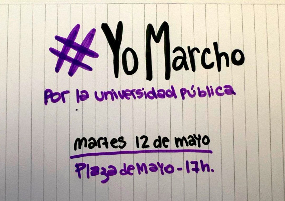 Hagamos cumplir la ley diciendo #yoMarcho y concurriendo el 12/5 #YoMarcho