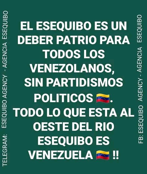 Esequibo24's tweet photo. Una pena que tantos millones de habitantes que tiene este país incluyendo los migrantes, titulados o no y no sepan lo que es un tema estado y Nación que suerte tiene #guyana, cuerda de ignorantes anti nación, anti patria...
#guyanausurpaunsetimodevenezuela
#EsequiboEsVenezuela https://t.co/EpNjBqCa6E