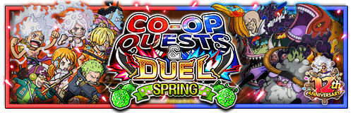ONE_PIECE_TC's tweet photo. Time to team up, Nakama! 🤝

New Co-Op Quests and Duel are now available! 
Join with a friend and get rewards together ✨

#ONEPIECE #OPTC #OPTC12th https://t.co/5eYkG7MM2y
