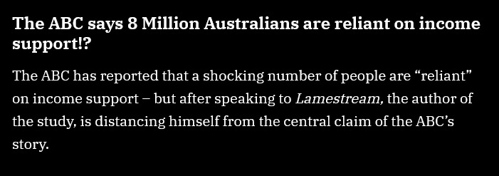 #BREAKING 🚨 Lamestream are reporting the author of the CALI study is now distancing themselves from the negligent reporting by <a href="/abcnews/">ABC News</a>.

lamestream.com.au/casual-racism-…