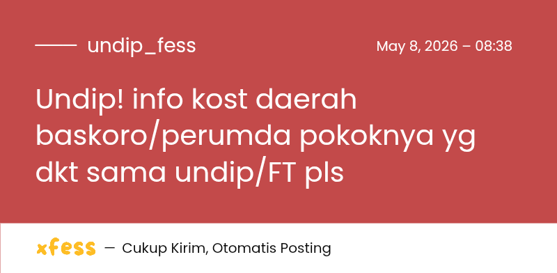 UNDIP MENFESS tweet media