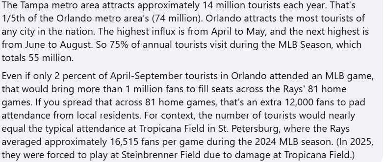 FL_Daily's tweet photo. #Tampa Bay @RaysBaseball Stadium Uncertainty, Exec's Comments Revive Relocation Talk As #Orlando Group Pushes For @MLB Team. https://t.co/arcLJP9gjF