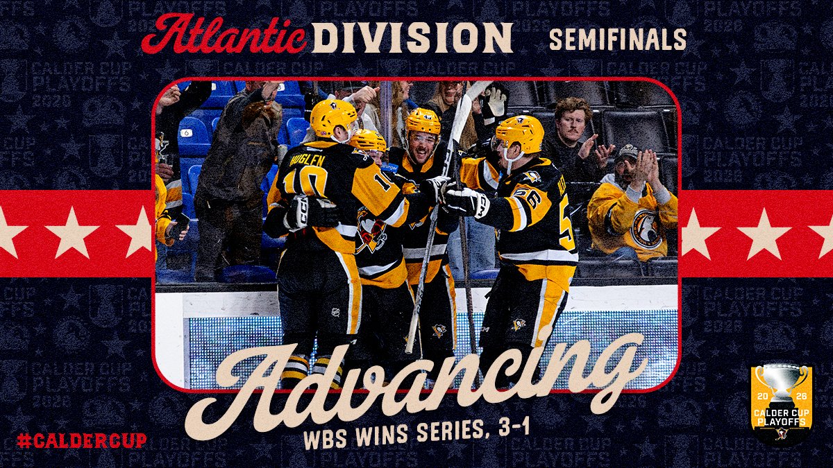 Destination Division Finals. 📈

<a href="/WBSPenguins/">x - Wilkes-Barre/Scranton Penguins</a> | #CalderCup