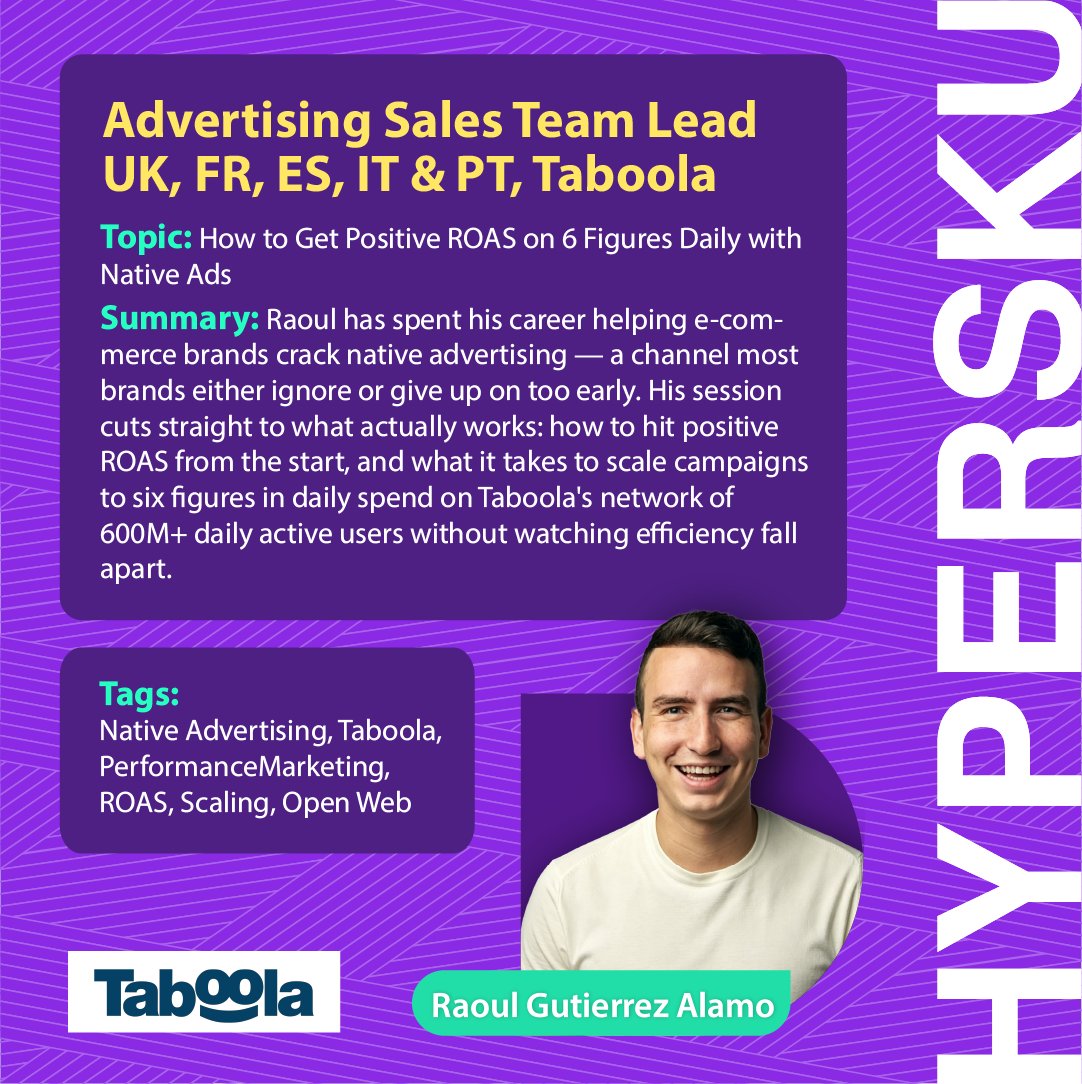 HyperSKU's tweet photo. Native advertising at scale is rarely discussed at e-commerce events. We're changing that.

📍 Villa Gallaratti Scotti | Milan Countryside 🏰
🔗 https://t.co/bXR2khKD4E
#advertising #Taboola #HyperSKU https://t.co/Ug3otjr4TZ