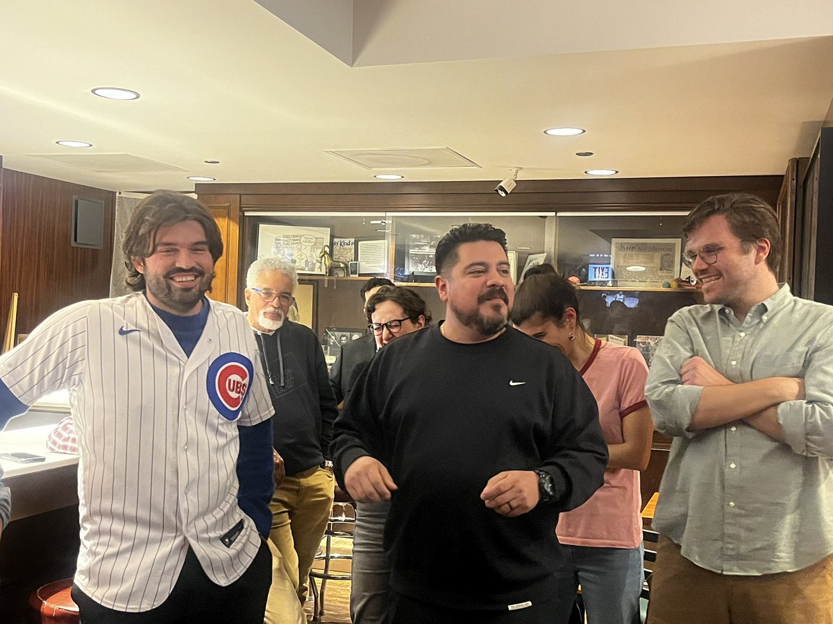 royalpratt's tweet photo. Cheese Grater Guy salutes @mack_liederman at his @BlockClubCHI going away party https://t.co/tNY0Ma7G2s