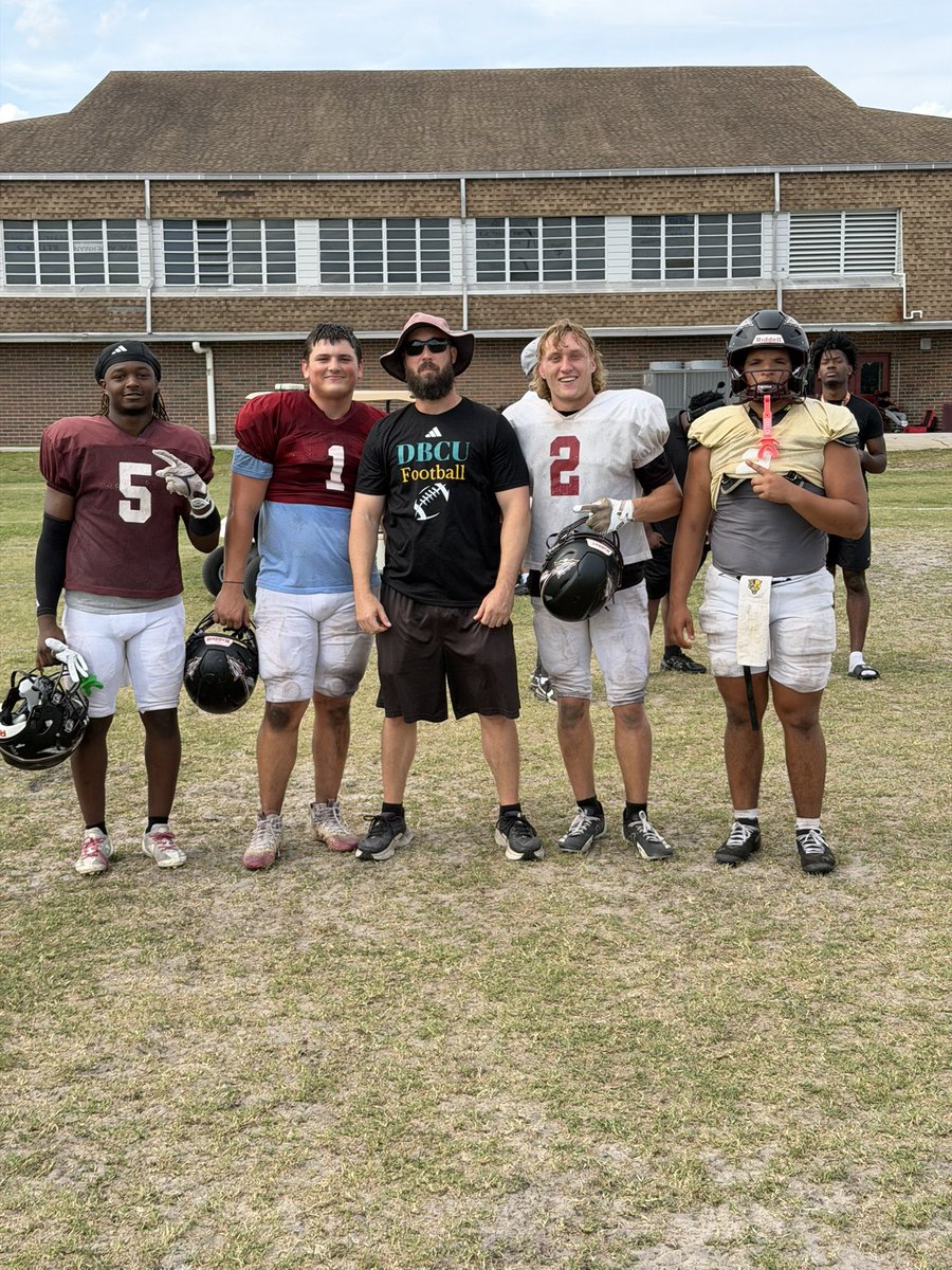 LakeGibsonFB's tweet photo. Appreciate the coaches from @rhodyfootball and @dbcu_football and @BrownU_Football for stopping by and checking out the talent, work ethic, and culture we’re building at Lake Gibson. More opportunities coming for these young men. The work speaks for itself. https://t.co/dsgVeNT6sm