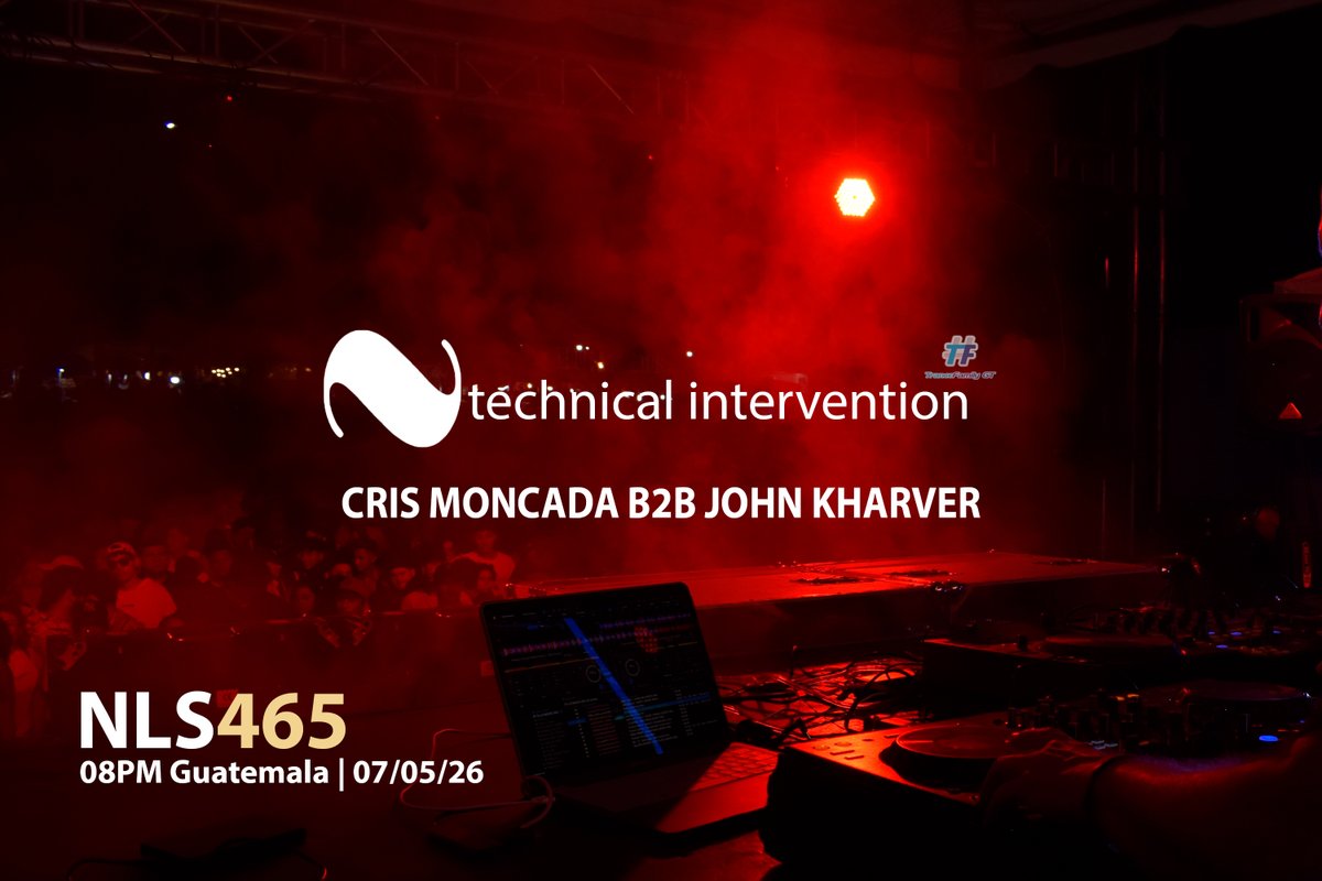 Naltitam's tweet photo. Technical Intervention 31 / NLS 465 w Cris Moncada b2b John Kharver
https://t.co/foHNgGpFD3 https://t.co/f1yIQ2BW4q