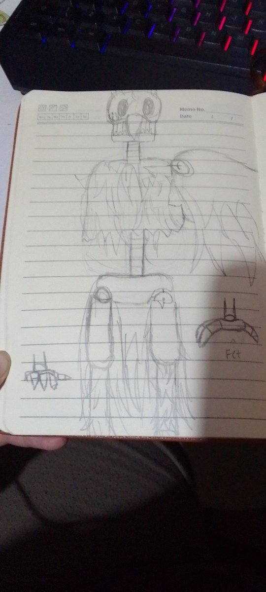 SeilaTrix18425's tweet photo. Uh.... I haven't posted anything in a while hehe 😅, so here's a rough sketch of a random animatronic I created because my hyperfocus suddenly returned to #FNAF 👌
#Beginner #arts #drawings #idk https://t.co/losSOCXgP4