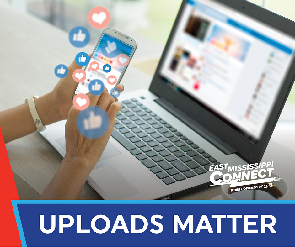 EastMSConnect's tweet photo. Video calls, posting and file sharing rely on upload speed. Fiber delivers faster uploads so everything feels quicker. https://t.co/743qqaqYhI https://t.co/QaPbtCVKij