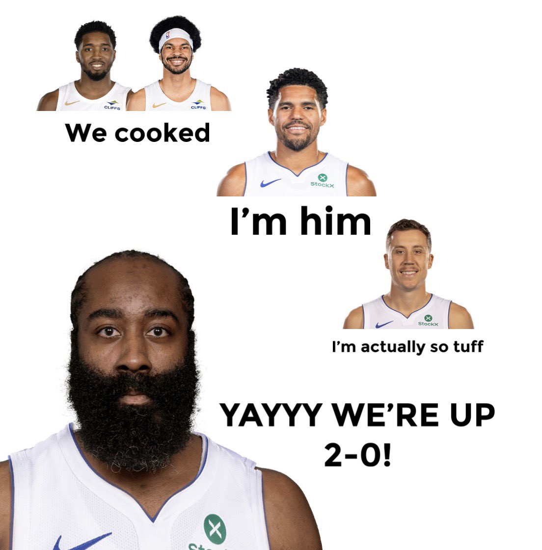 ferretallen's tweet photo. Cavs vs Pistons Game 2, a summary. https://t.co/y4xOFqrguA
