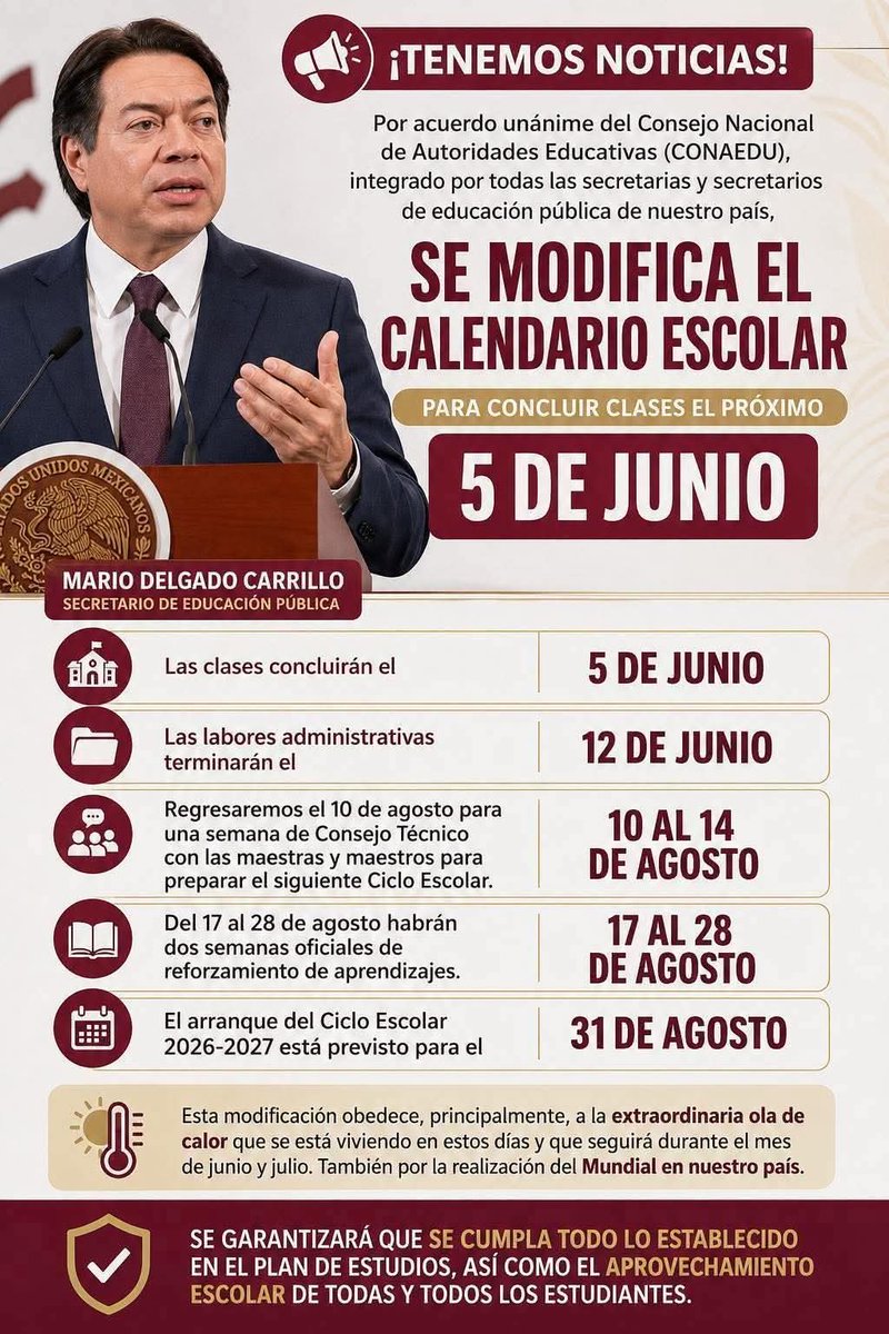La <a href="/SEP_mx/">SEP México</a> del asno ignorante, <a href="/mario_delgado/">Mario Delgado</a> acaba de anunciar 3 meses de vacaciones, un golpe a la educación de los niños y un problema para los padres y madres trabajadores.

Todo para que la gente no salga a las calles durante el #mundialdefútbol