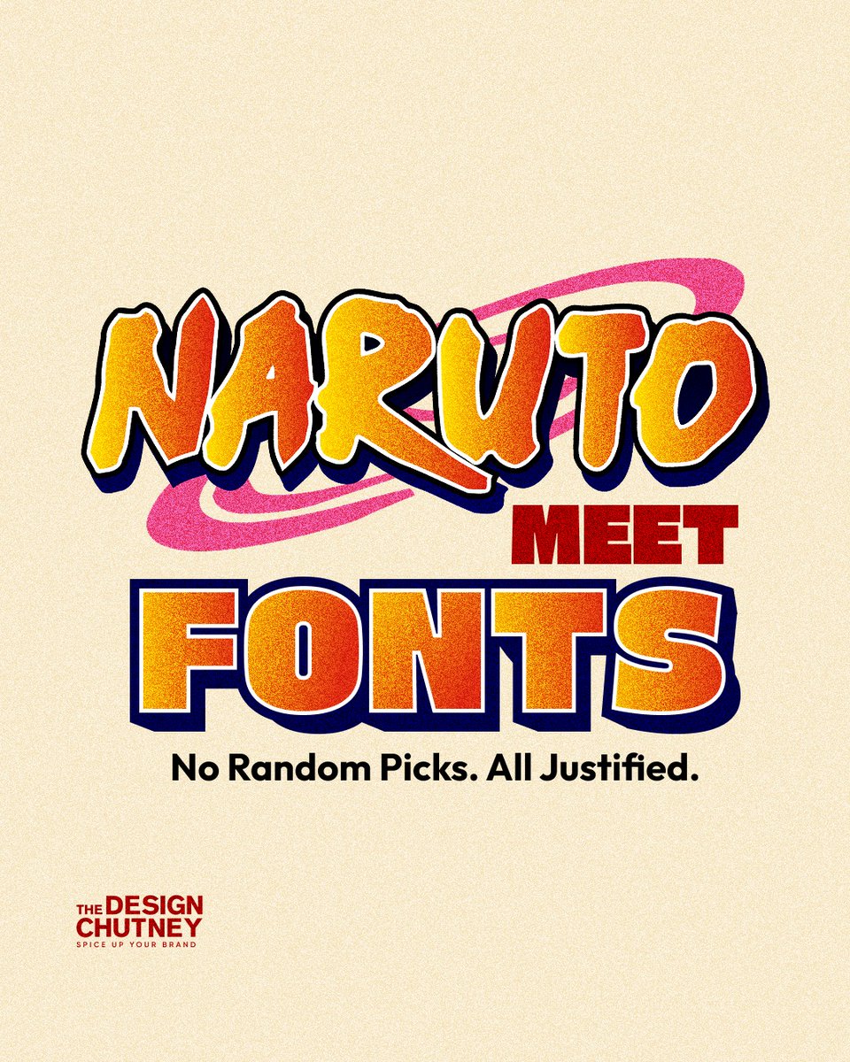 UiSavior's tweet photo. Naruto meets fonts. 🦜 https://t.co/hpe3HyEl3Y