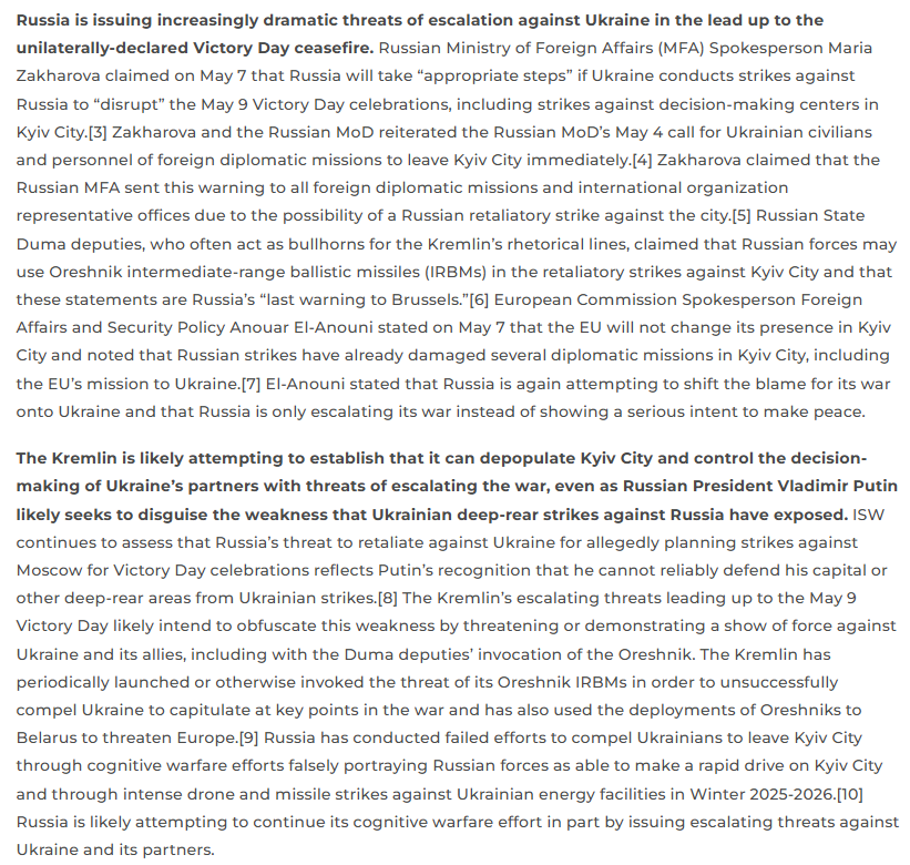 Institute for the Study of War tweet media