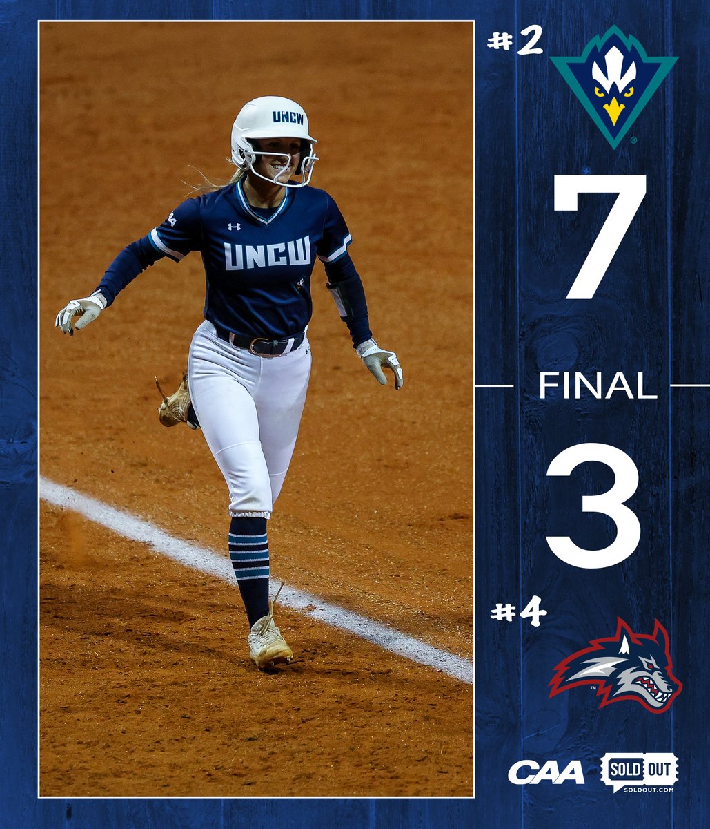 CAASports's tweet photo. SURVIVE and ADVANCE: @UNCWsoftball 😎

#CAASoftball https://t.co/QKSmdoiRtZ