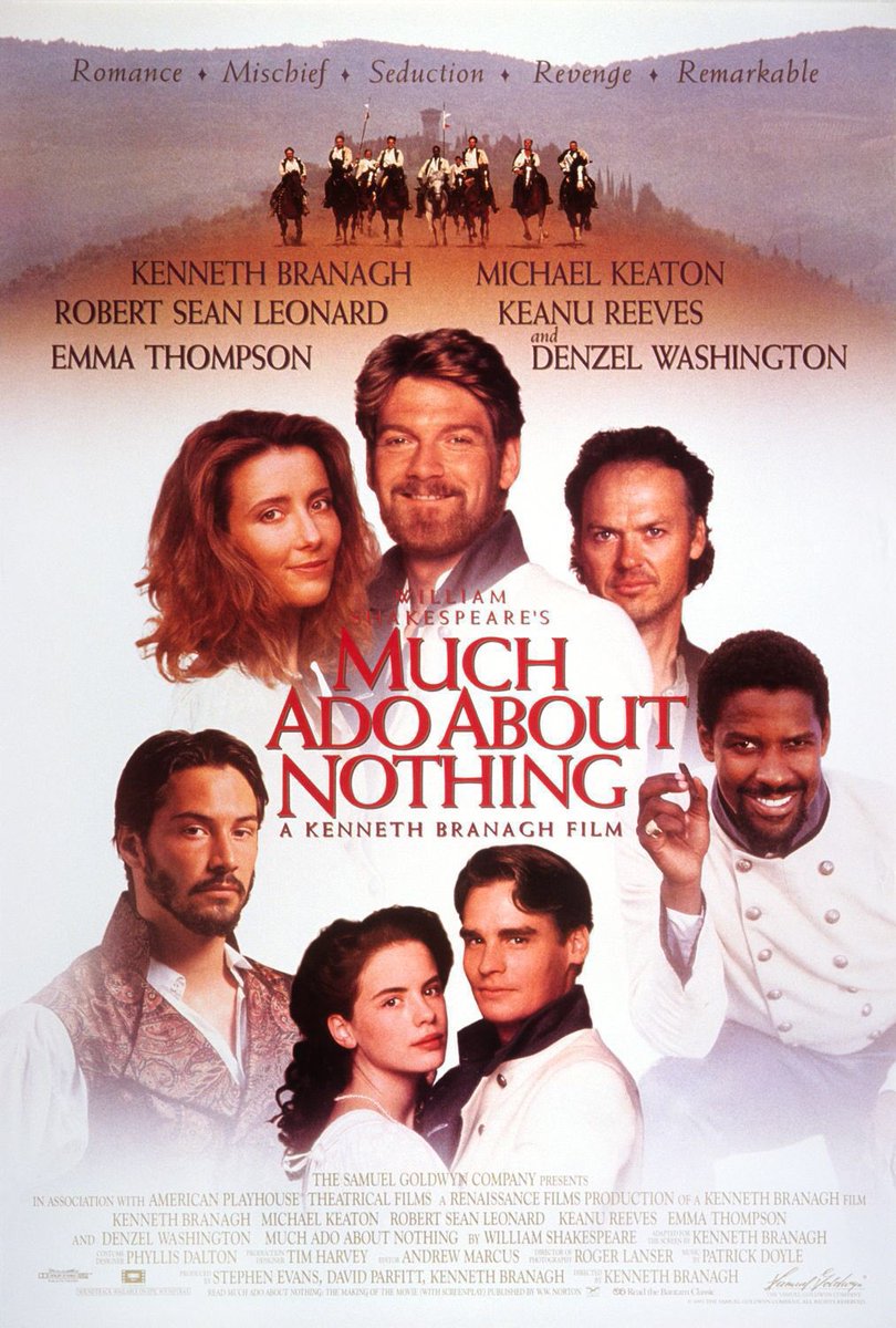 FilmNewsNos's tweet photo. 🎬MOVIE HISTORY: 33 years ago today, May 7, 1993, the movie 'Much Ado About Nothing' opened in theaters!
#KennethBranagh #EmmaThompson #RobertSeanLeonard #KateBeckinsale #DenzelWashington #KeanuReeves #RichardBriers #MichaelKeaton #GerardHoran #ImeldaStaunton #BrianBlessed https://t.co/hH7FfVr6mT