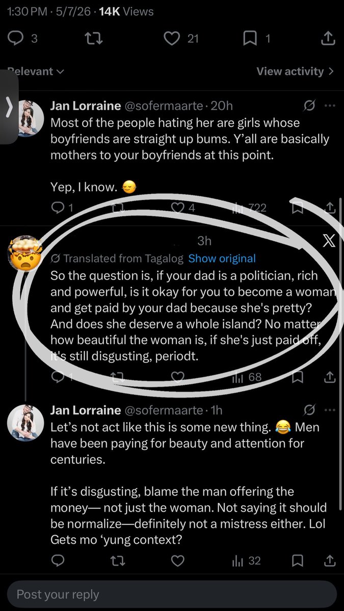 When did affairs ever become okay? Ba’t ba paulit-ulit tayo dito? Like, as if the man had no choice in it. Kahit tatay ko pa ‘yan. 😂

Men — especially rich and powerful ones — have been doing this for generations. No mistress exists without a man choosing to cheat. That’s it.