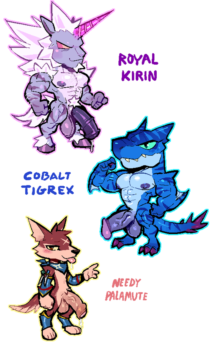 MILKVISlON's tweet photo. real quick monster hunter adopts! askinf $45 CAD for em! dm if interested :) https://t.co/9ykBfCpFMF