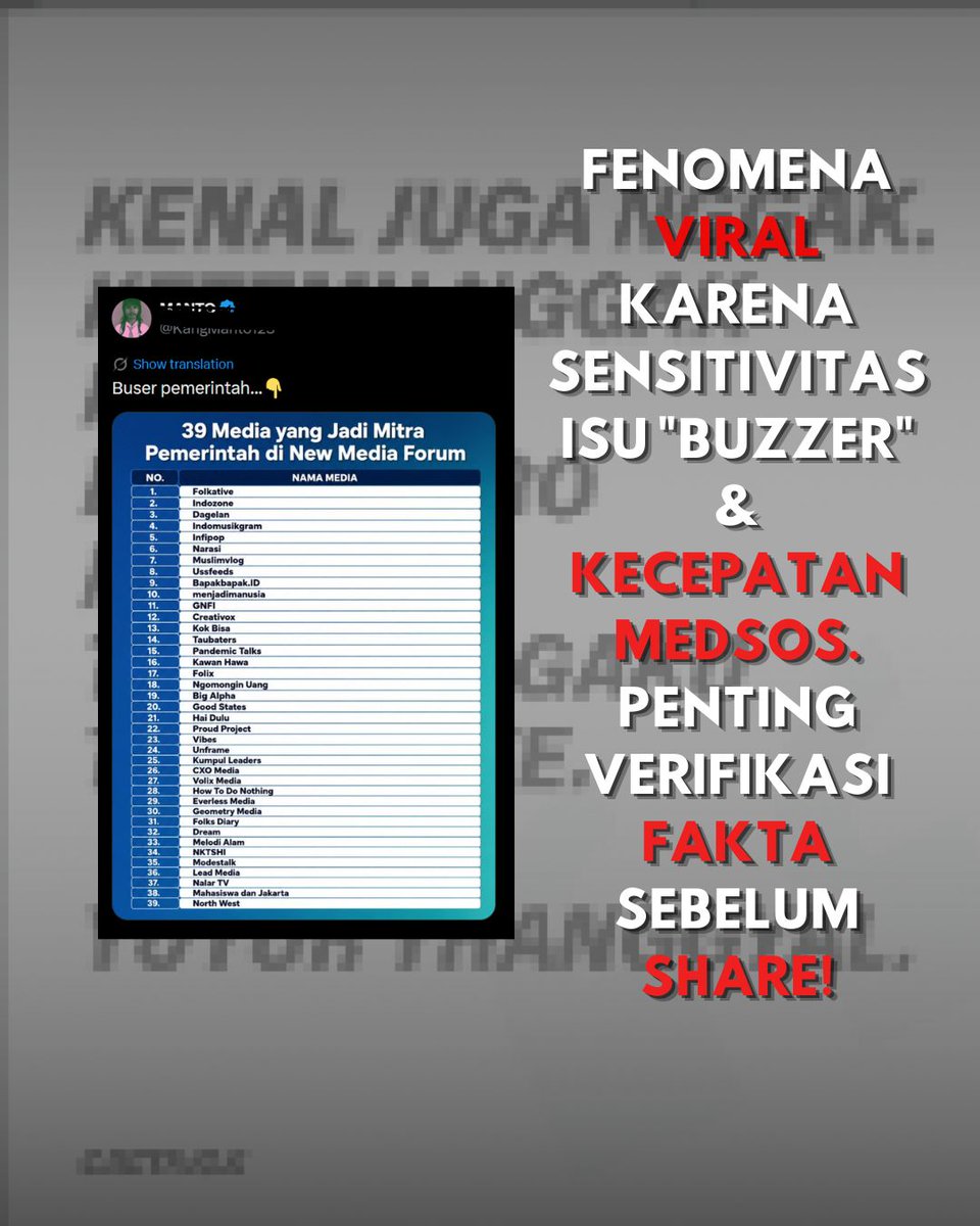 Santutey's tweet photo. Dampak: Publik ragu independensi media, diskusi etika jurnalisme ramai di X. Kesimpulan: Verifikasi dulu sebelum share!

Sumber: https://t.co/Z00hrEkUZq (7/5/26) [link Tempo] | https://t.co/AJ4eybmeNR
Opini lo? Komen! #JurnalismeDigital #MediaIndependen https://t.co/slvU9U9hXQ