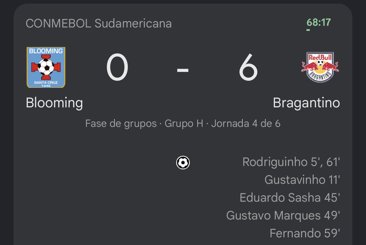 El equipo al que le ganamos en el último minuto le está metiendo 6 al que no pudimos ganarle. Que deporte hermoso