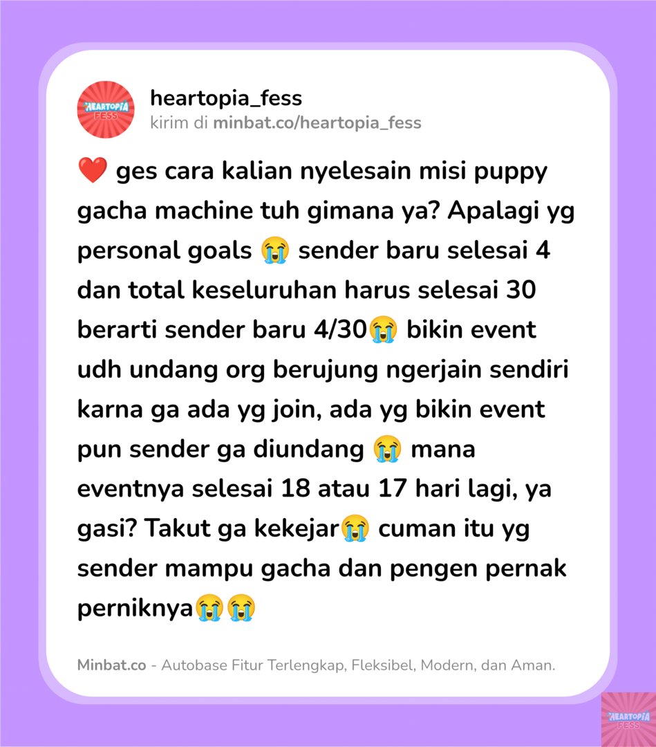 Heartopia Fess tweet media