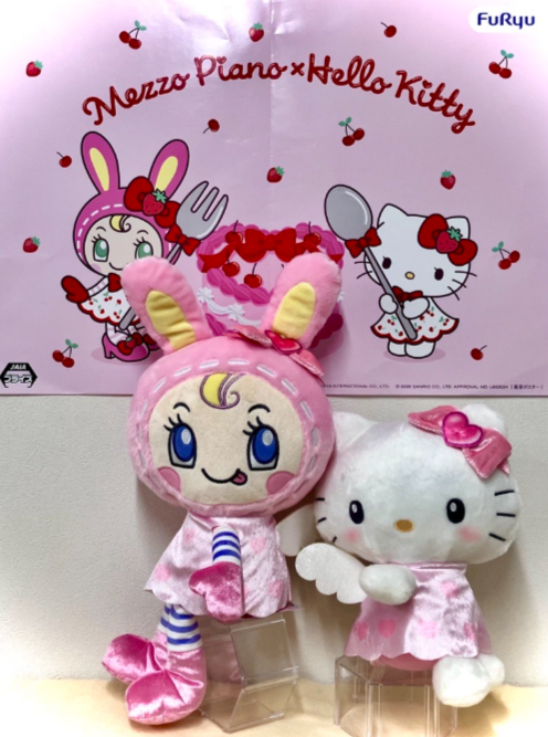 ハローキティ　エンジェル　特大ぬいぐるみ 景品情報✨ 5月8日以降登場！ Mezzo Piano×Hello Kitty エンジェルBIG