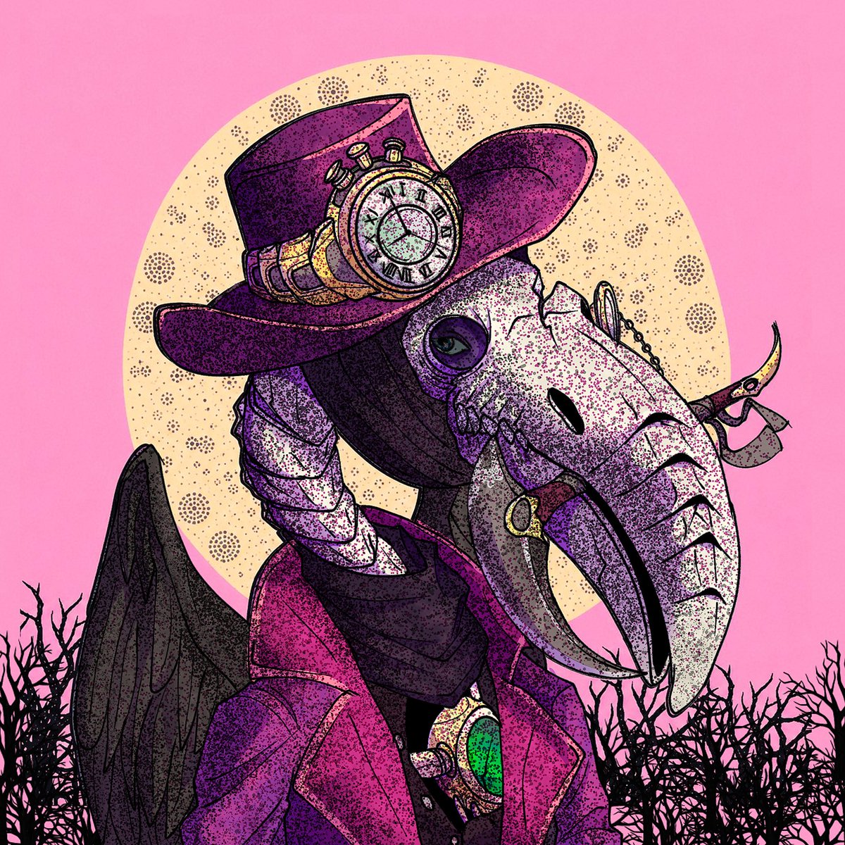 Calopo_'s tweet photo. Plague doctor inspired piece

Been studying the textures, stippling, and detail in @DKashtalyan @thebeaksart’s work and wanted to make something of my own from that inspiration 🦩🦩🦩

Art will always win https://t.co/yhwEaT1UbY